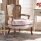 Baxton Studio Vallea Pink Velvet Upholstered White-Washed Oak Wood Armchair 156-9493 - alternate 9